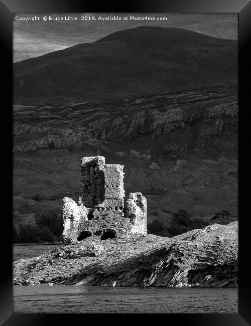 Ruins of Ardvreck Castle Framed Print by Bruce Little