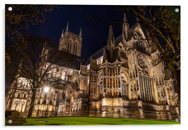 Lincoln Cathedral Acrylic by Andrew Scott