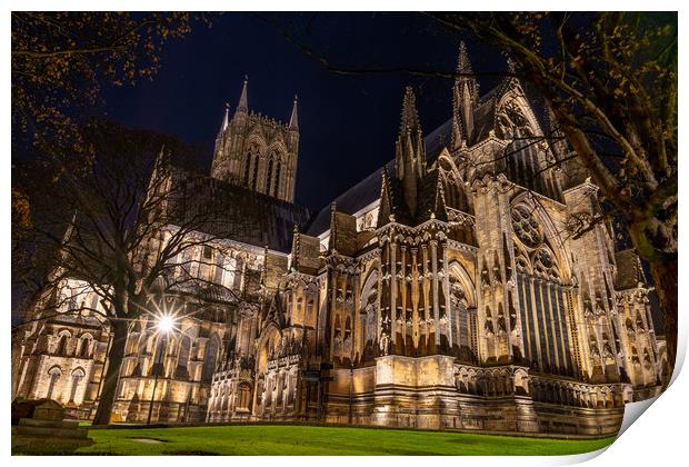 Lincoln Cathedral Print by Andrew Scott