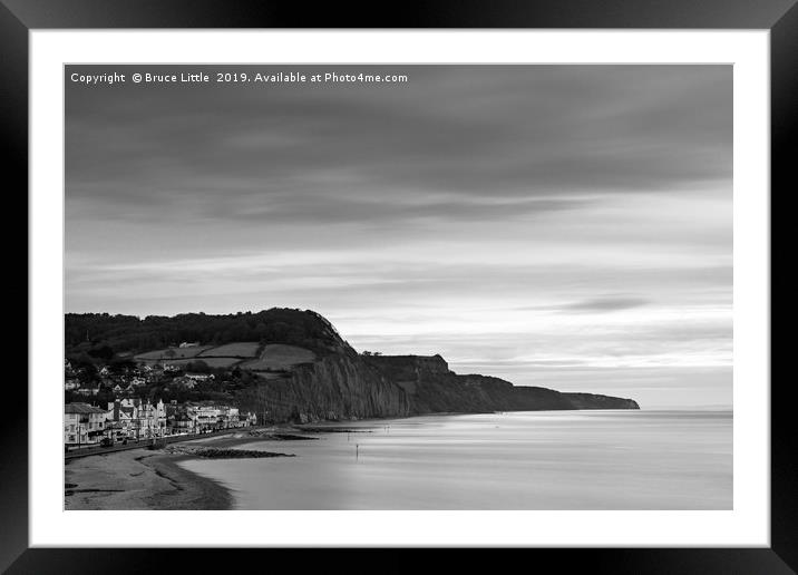 Long exposure of Sidmouth at dawn Framed Mounted Print by Bruce Little