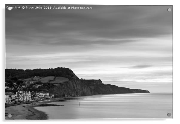 Long exposure of Sidmouth at dawn Acrylic by Bruce Little