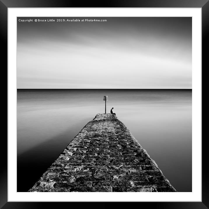 Serenity on Dawlish Pier Framed Mounted Print by Bruce Little