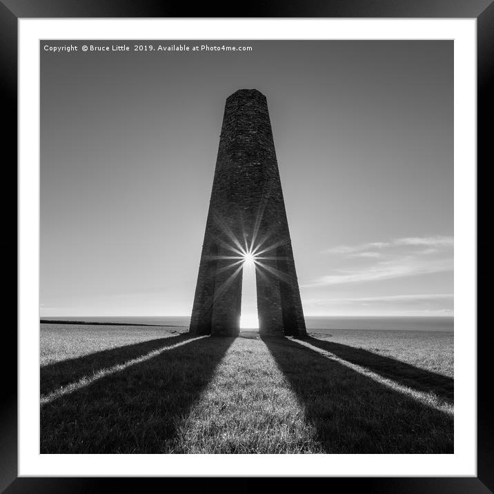 Sunrise at Kingswear Daymark Tower Framed Mounted Print by Bruce Little