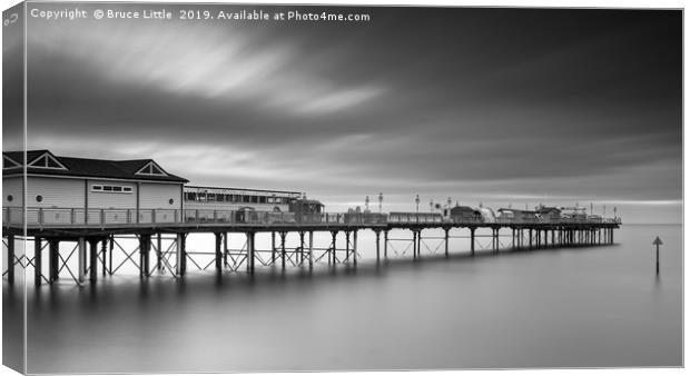 Teignmouth Pier at Dawn Canvas Print by Bruce Little