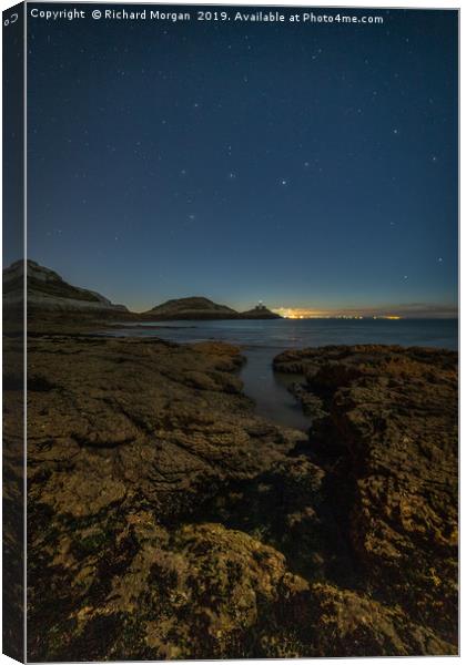 Bracelet Bay with the stars Canvas Print by Richard Morgan