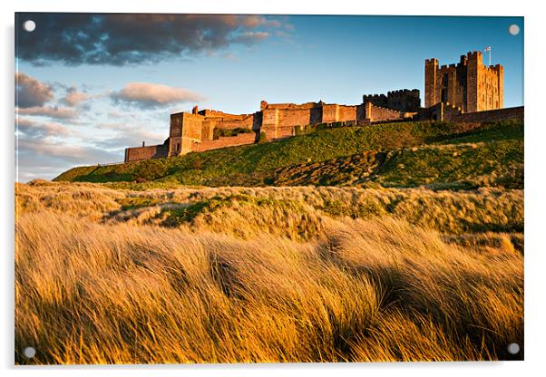 Bamburgh Castle, Northumberland. UK Acrylic by David Lewins (LRPS)