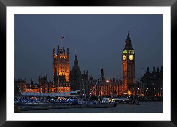 Westminster Framed Mounted Print by kelly Draper