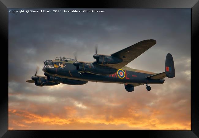 Avro Lancaster Framed Print by Steve H Clark