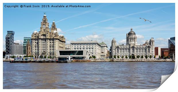 Liverpool’s Waterfront & ‘Three Graces’ Print by Frank Irwin
