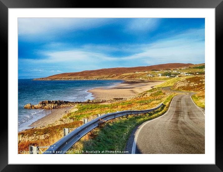 Gairloch beaches, Big Sand beach, Scotland Framed Mounted Print by yvonne & paul carroll