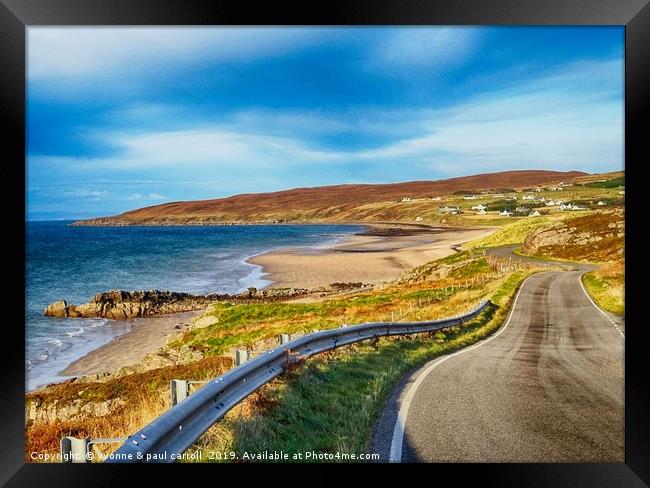 Gairloch beaches, Big Sand beach, Scotland Framed Print by yvonne & paul carroll
