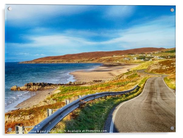 Gairloch beaches, Big Sand beach, Scotland Acrylic by yvonne & paul carroll