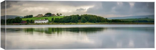 HL0003P - Hollingworth Lake - Panorama Canvas Print by Robin Cunningham
