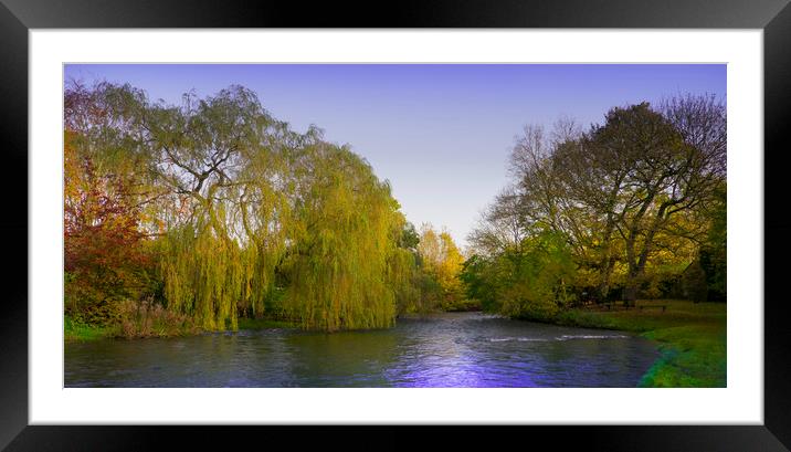  River Wye at Ashford in the Water,Derbyshire, Framed Mounted Print by Philip Enticknap