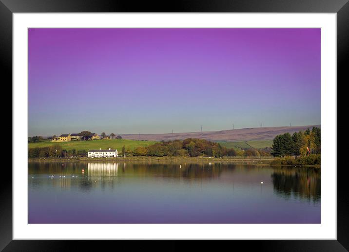 HL0005S - Hollingworth Lake - Standard Framed Mounted Print by Robin Cunningham