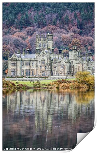 Autumn at Margam Park Print by Jan Gregory