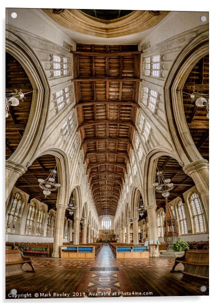 Holy Trinity Church, Long Melford Acrylic by Mark Rowley