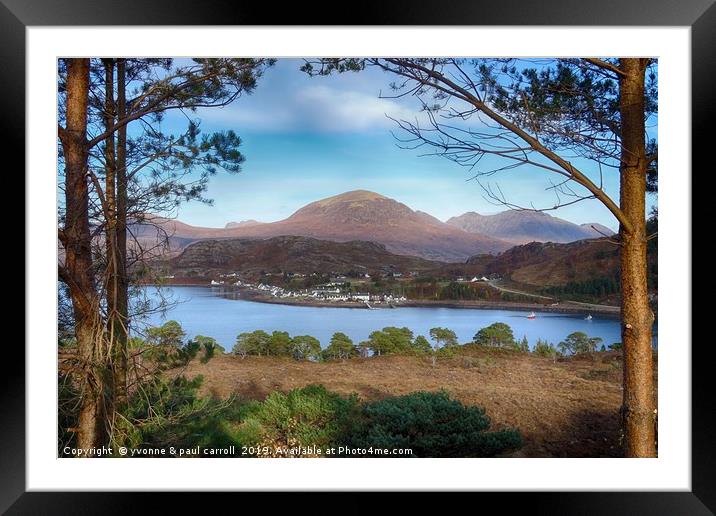 Sheildag village looking over the water, Scotland Framed Mounted Print by yvonne & paul carroll