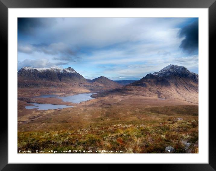 Cul Mor & Cul Beag viewed from the hike up Stac Po Framed Mounted Print by yvonne & paul carroll