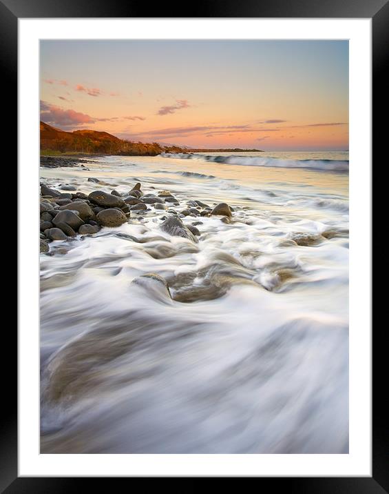 Sunset Tides Framed Mounted Print by Mike Dawson