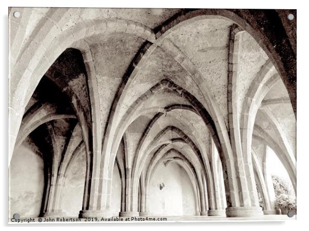 Arches, Villa Cimbrone, Ravello, Italy Acrylic by John Robertson