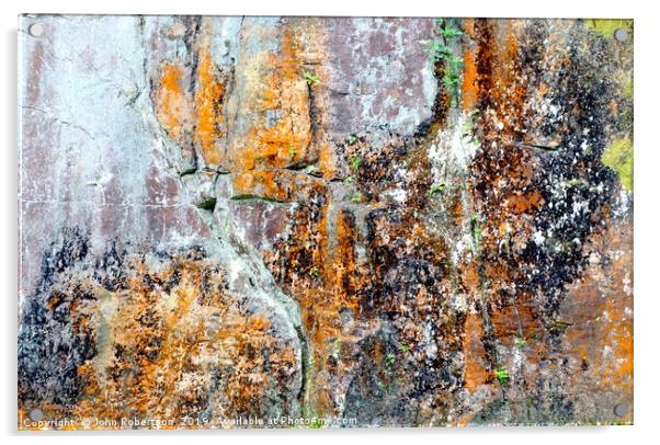 Stone Wall Texture, Lancaster Acrylic by John Robertson