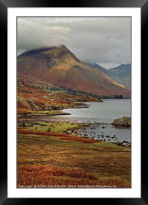 "Portrait over Wastwater" Framed Mounted Print by ROS RIDLEY
