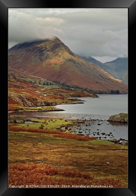 "Portrait over Wastwater" Framed Print by ROS RIDLEY