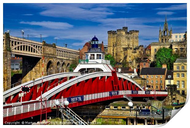 Majestic Bridges of Newcastle Print by Martyn Arnold