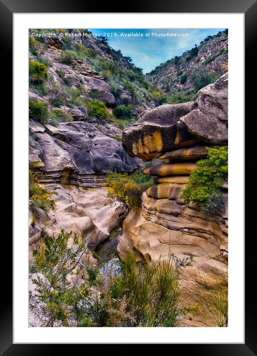 Fossil Gorge, Alfaix, Almeria, Spain. Framed Mounted Print by Robert Murray