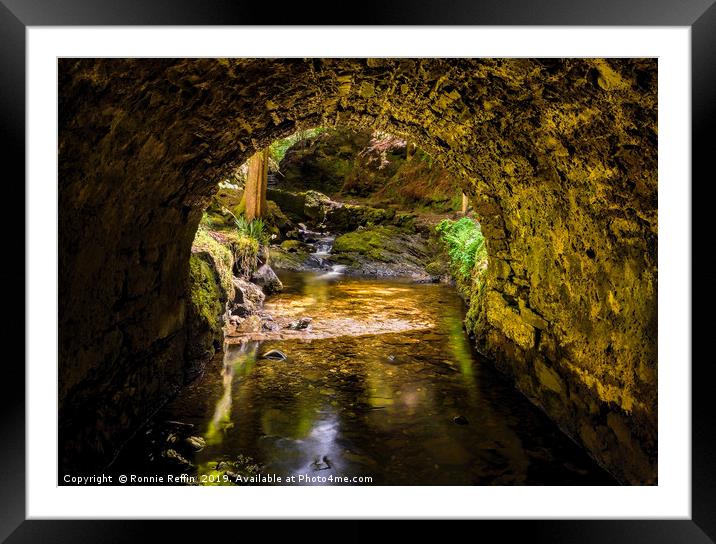 Under The Stone Bridge Framed Mounted Print by Ronnie Reffin