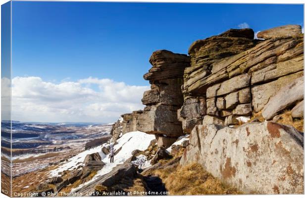 Stanage Edge No. 1 Canvas Print by Phill Thornton