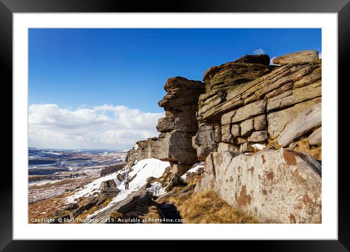 Stanage Edge No. 1 Framed Mounted Print by Phill Thornton