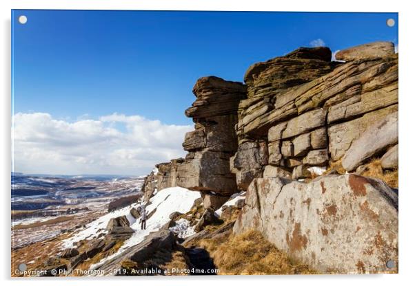Stanage Edge No. 1 Acrylic by Phill Thornton