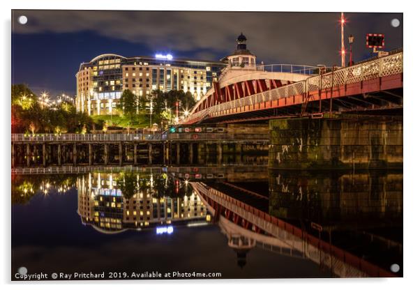 Swing Bridge and the Hilton Acrylic by Ray Pritchard