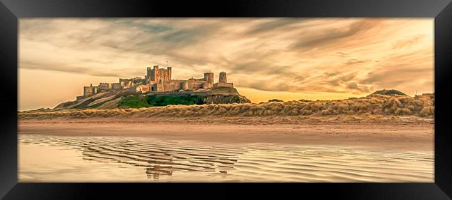 Castle on the Beach Framed Print by Naylor's Photography