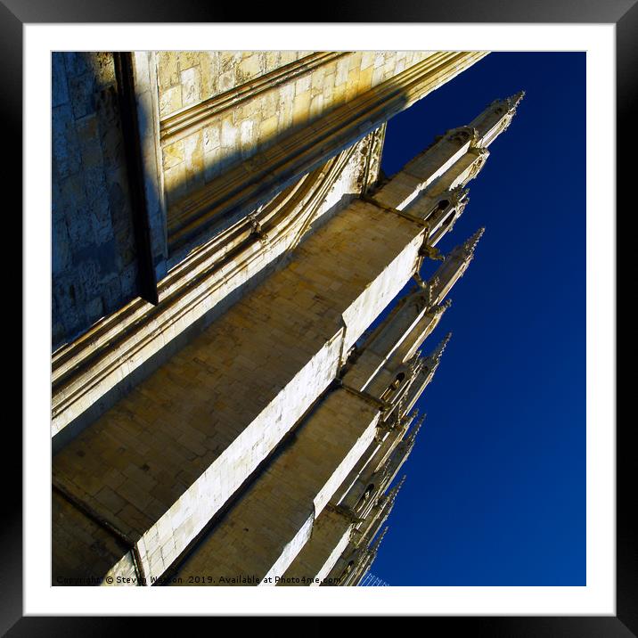 Pinnacles Framed Mounted Print by Steven Watson