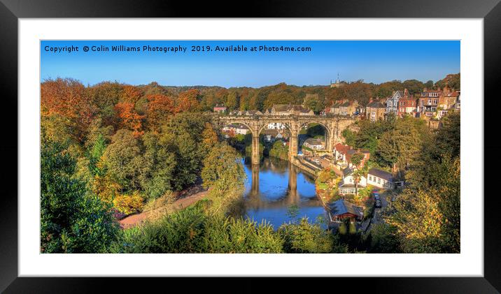  View From The Castle - Knaresborough Autumn Framed Mounted Print by Colin Williams Photography