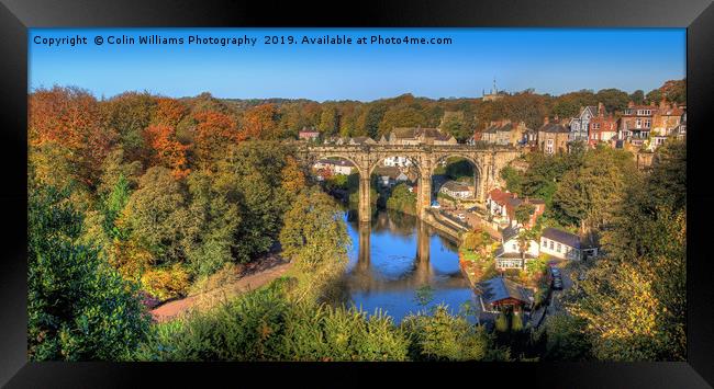  View From The Castle - Knaresborough Autumn Framed Print by Colin Williams Photography