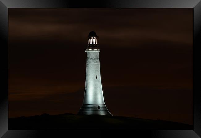 Hoad Monument at Night Framed Print by Paul Leviston