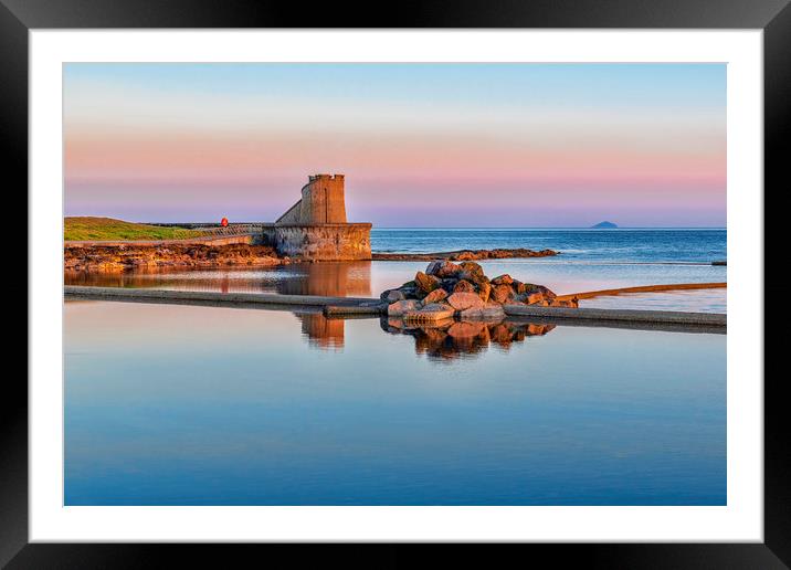 Saltcoats Sunset Framed Mounted Print by Valerie Paterson