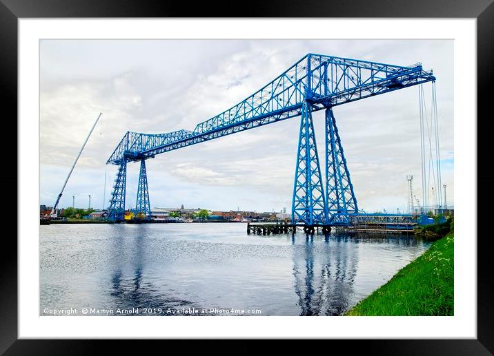 MIddlesbrough Tees Transporter Bridge Framed Mounted Print by Martyn Arnold