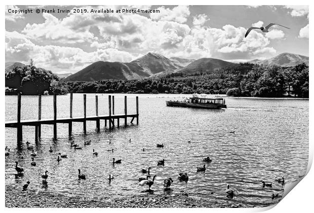 Derwentwater, close to the "Theatre on the Lake" Print by Frank Irwin