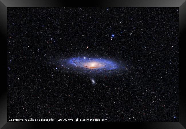 Andromeda Galaxy (M31) in Andromeda constellation Framed Print by Łukasz Szczepański