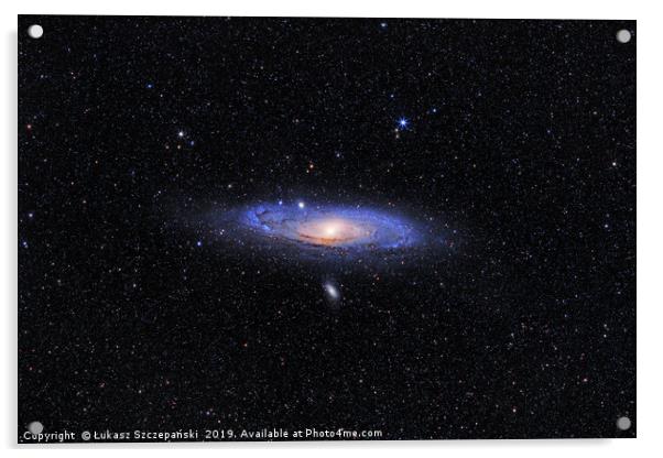 Andromeda Galaxy (M31) in Andromeda constellation Acrylic by Łukasz Szczepański
