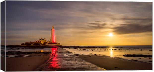 Lighthouse Bright Canvas Print by Naylor's Photography
