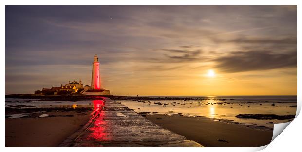 Lighthouse Bright Print by Naylor's Photography
