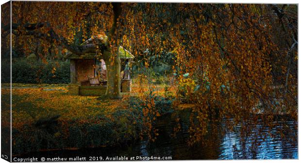 Autumn Essex Retreat Canvas Print by matthew  mallett