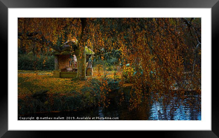 Autumn Essex Retreat Framed Mounted Print by matthew  mallett