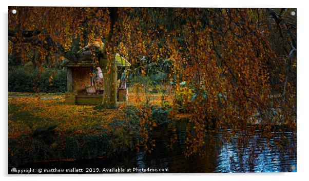 Autumn Essex Retreat Acrylic by matthew  mallett